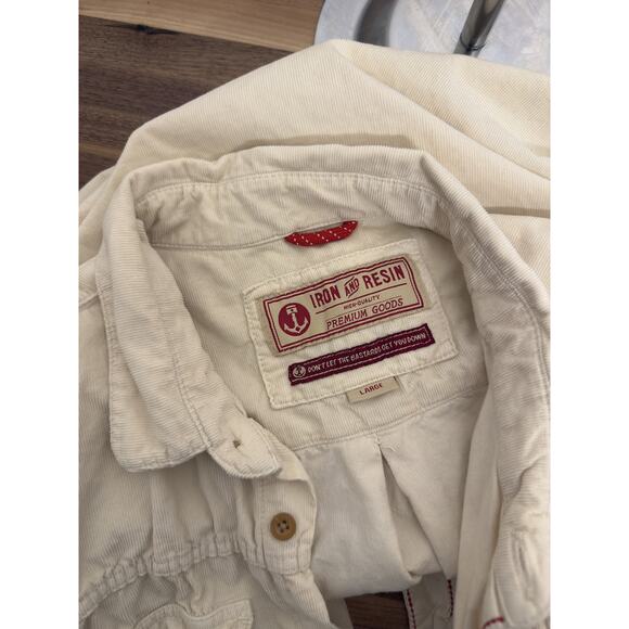 Iron and Resin Herman Shirt Corduroy in Natural - Large - Picture 4 of 7